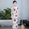 WX-ZS-2507春季新款真丝旗袍中式桑蚕丝连衣裙手工缝制送考宴席日常可穿 商品缩略图1