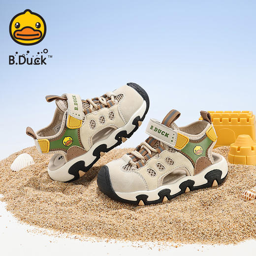B.Duck小黄鸭童鞋夏季儿童凉鞋21-25 B2686879 商品图3