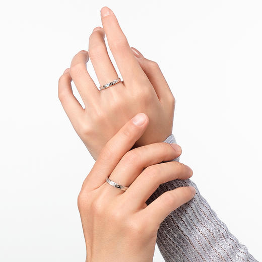 KADER卡蒂罗蝶焰之契情侣对戒 夜光999银戒指一对 轻奢高级感2025新 情侣纪念日生日礼物 商品图7