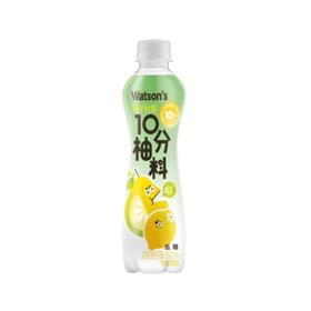 屈臣氏 10分柚料低糖屈臣氏柚子柠檬汁苏打汽水 420ml/瓶