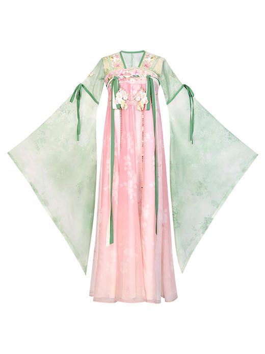 【重回汉唐春雨落花】正品原创改良广袖襦齐胸衫裙襦裙唐制仙气汉服女 商品图4