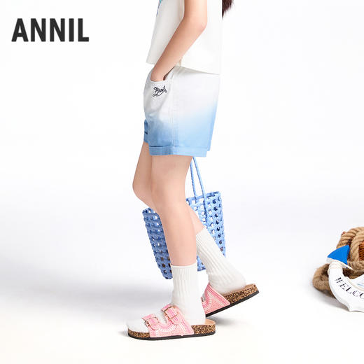 【实体店同款】女童全腰短裤夏季新款安奈儿童装AG526685 商品图1