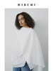 HIDEMI甄选长绒棉系列极简可拆卸斗篷设计感不对称剪裁廓形衬衫 商品缩略图2