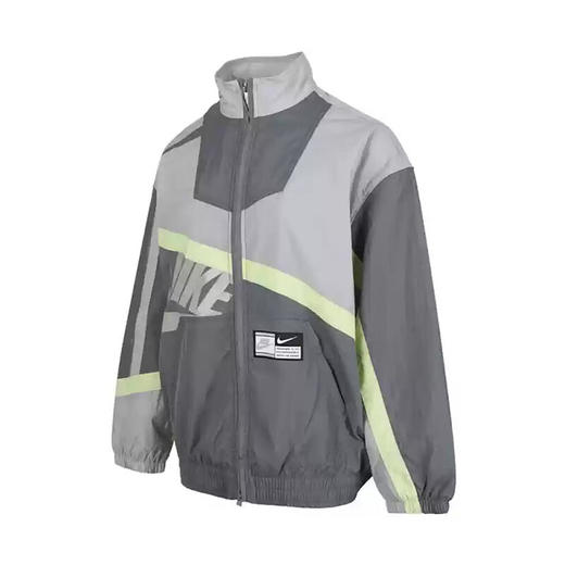 耐克女装夏季新款运动休闲百搭时尚立领拉链外套灰色HJ0177-084 商品图0