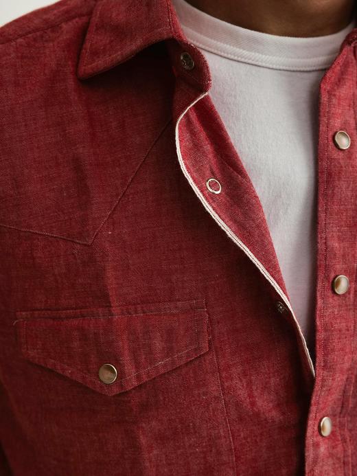 100Hands Western Shirt 红色单宁衬衫 商品图9