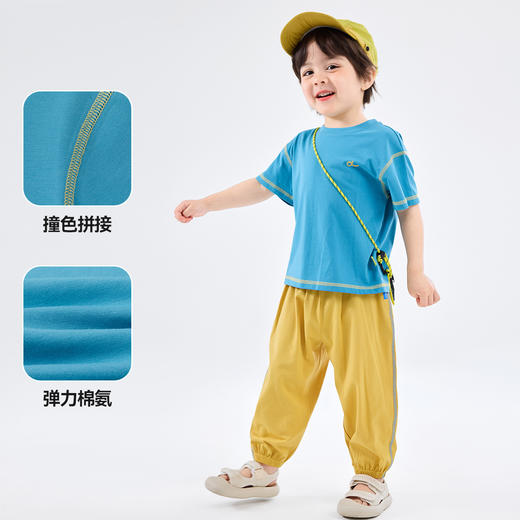 【寻娃套装】宝宝短袖套装夏季多巴胺套装儿童T恤短裤两件套夏款★ 商品图4