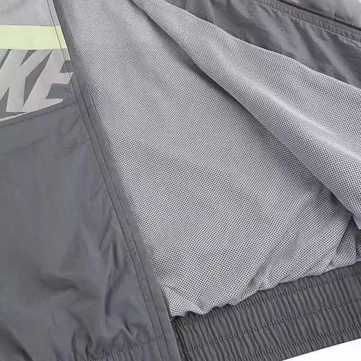 耐克女装夏季新款运动休闲百搭时尚立领拉链外套灰色HJ0177-084 商品图4