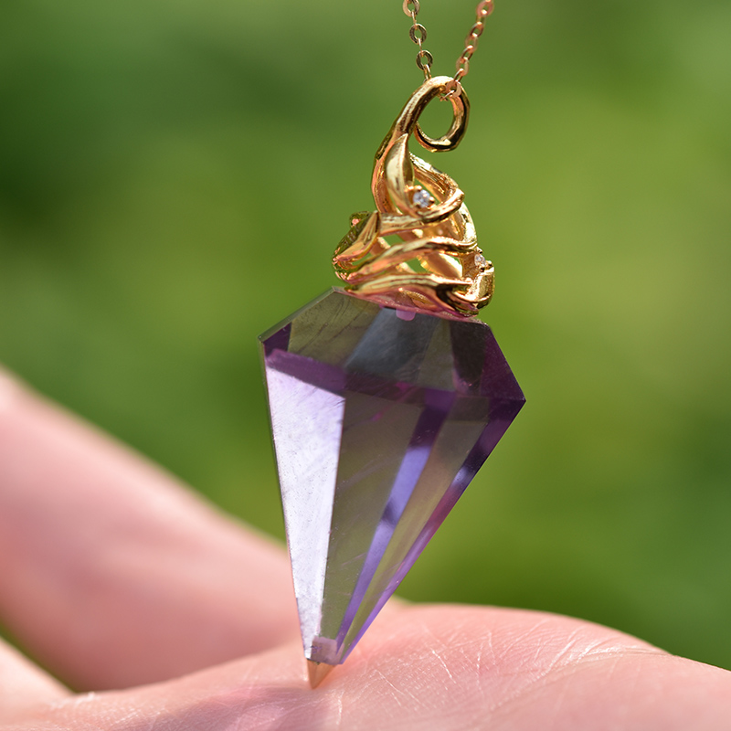 生命树紫水晶灵摆【定制45天】