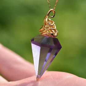 生命树紫水晶灵摆【定制45天】