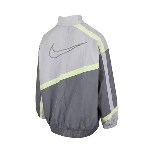 耐克女装夏季新款运动休闲百搭时尚立领拉链外套灰色HJ0177-084 商品图1