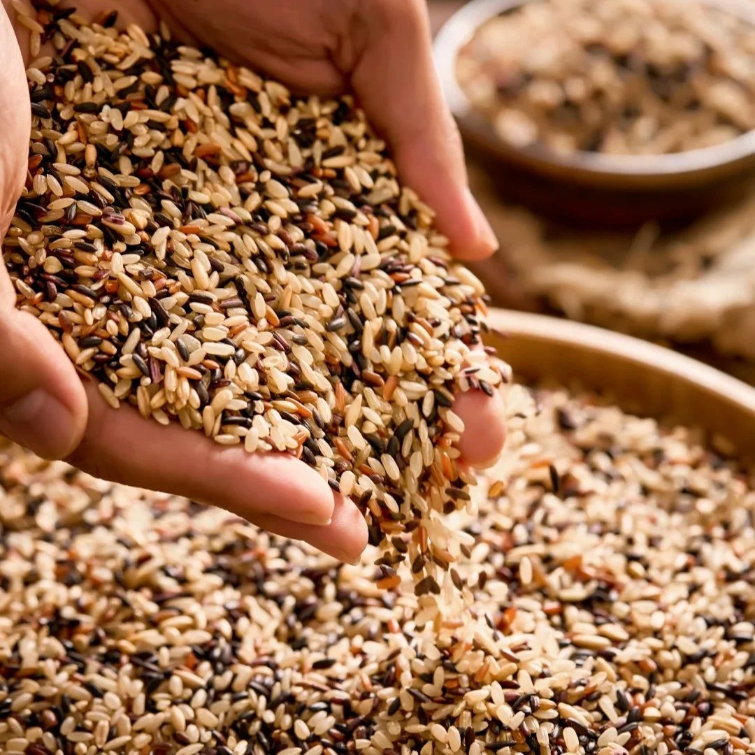 一年只产一季️29.9秒杀2大瓶敖汉有机七色糙米带有机防伪认证杂粮基地直邮