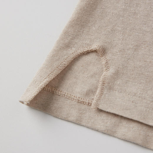 ROMI STUDIO进口亚麻棉混纺环保原色花纱圆领短袖T恤 RWCSSD2024【发货时效25天】 商品图4