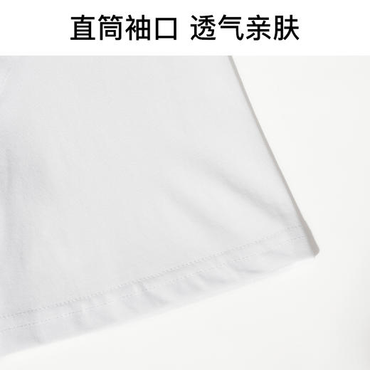 I'd爱帝男士夏季亲肤透气棉纯色短袖T恤衫 商品图3