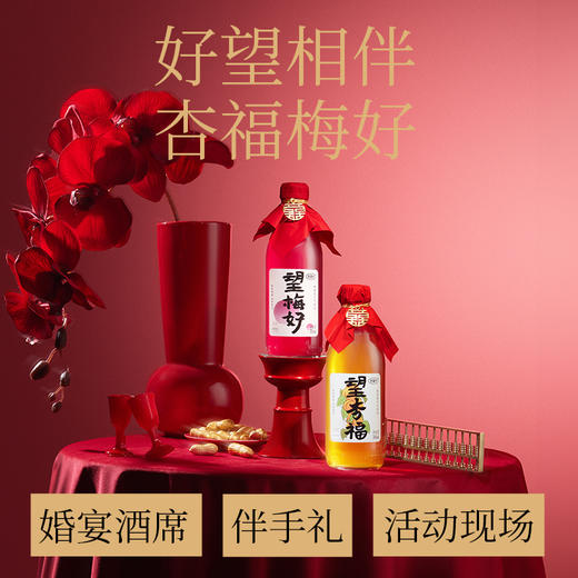好望水 气泡果汁饮料 玻璃瓶系列 婚礼款（赠喜字8个）300ml*6 商品图0