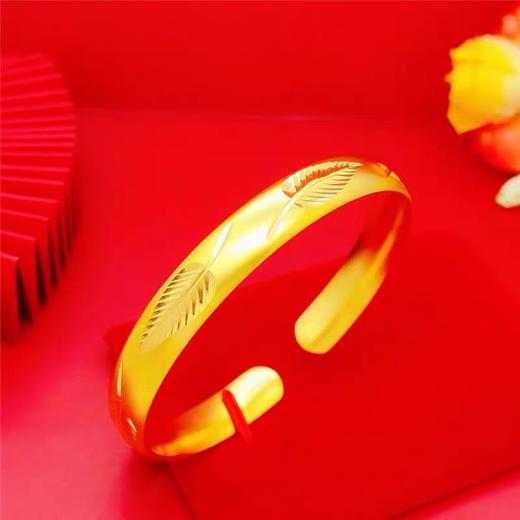 开口幸运草手镯（合金） 商品图2