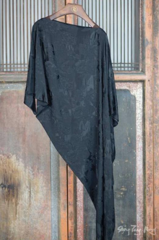 盛唐牡丹| 凤凰纹冠乐绉斜摆上衣 商品图0