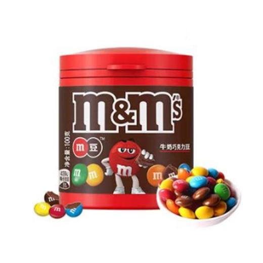 M&M's 牛奶巧克力豆M豆 100克/罐 商品图0