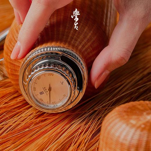 学古一原传家壶·竹雅迷你 非遗扣丝工艺纯钛内胆595ml 商品图2