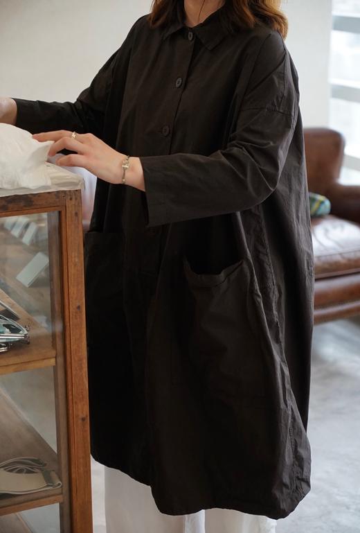 ALBUM DI FAMIGLIA 高翻领显瘦大口袋连衣裙 商品图11