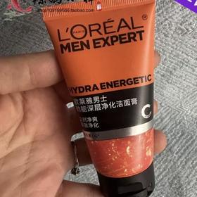 欧莱雅男士劲能深层净化洁面膏50ml排浊净化8重功效洗面奶