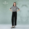 乔万尼针织衫新款黑白条纹通勤简约设计感EM2M913 商品缩略图1