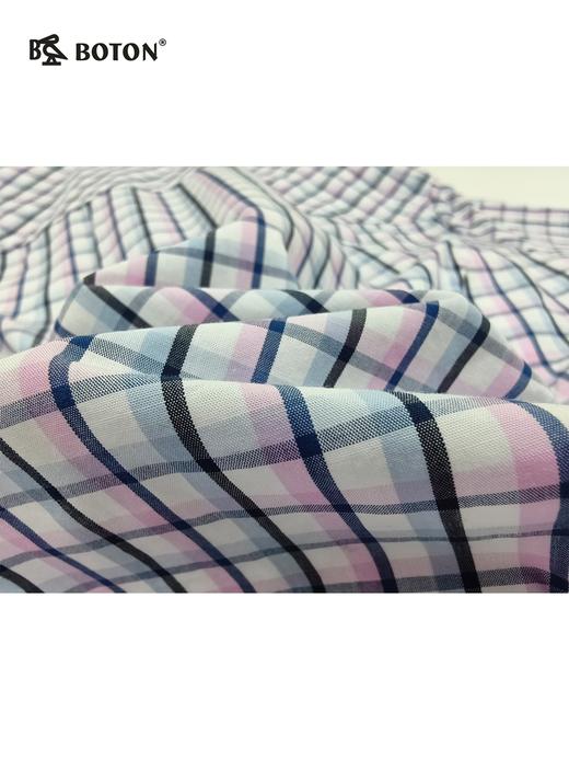 【第2件半价！尾货清仓不退换】波顿夏季休闲格仔短袖女士衬衫LS737216 商品图2