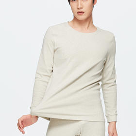 素道素道有机彩棉 男女款长袖秋衣套装 圆领直筒秋衣秋裤 春秋衫