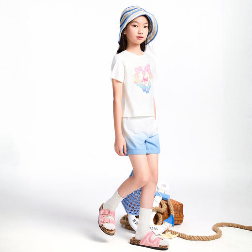 【实体店同款】女童全腰短裤夏季新款安奈儿童装AG526685 商品图5