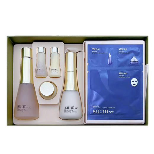 SU:M37 苏秘呼吸时光能量水乳两件套带面膜 补水修复收毛孔（CDF） 商品图4