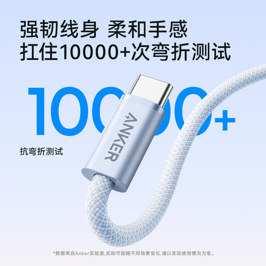【新品】Anker安克 纳米抗脏140W C-C编制快充线 A8060 商品图5