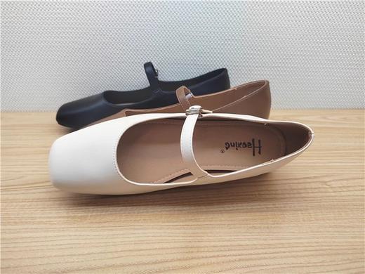 豪行时尚休闲真皮浅口平底女单鞋23370112 商品图3