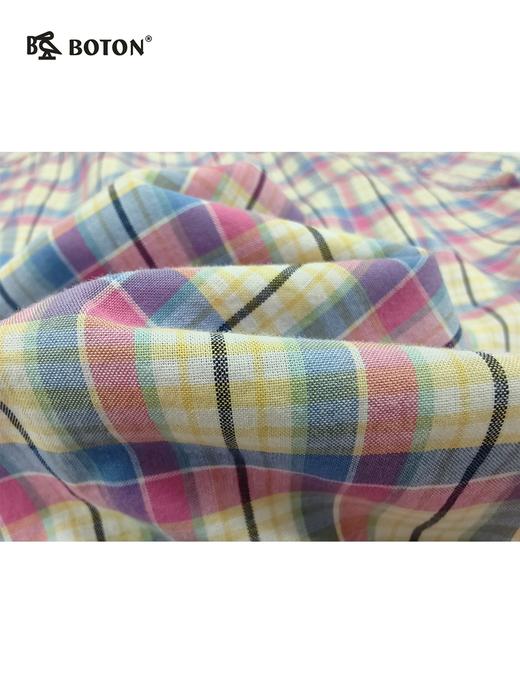 【第2件半价！尾货清仓不退换】波顿女士休闲格仔短袖衬衫LS730215 商品图4