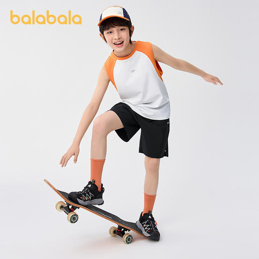 【商场同款】巴拉巴拉儿童背心套装男童两件套2025款童装无袖速干 商品图2