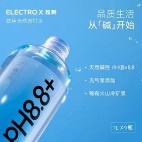粒刻（ELECTRO X）饮用天然苏打水 1L*9
