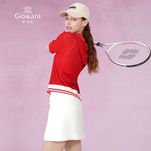 乔万尼针织衫女夏短袖新款减龄连帽设计EM2M896 商品图3