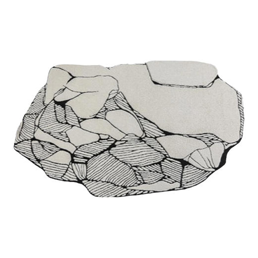 陌希 它山之石不规则高级地毯客厅整铺卧室房间床边 商品图7