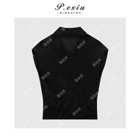 PanYiXiu/潘依绣100%天丝气质女神V领修身针织背心 ZZ0831