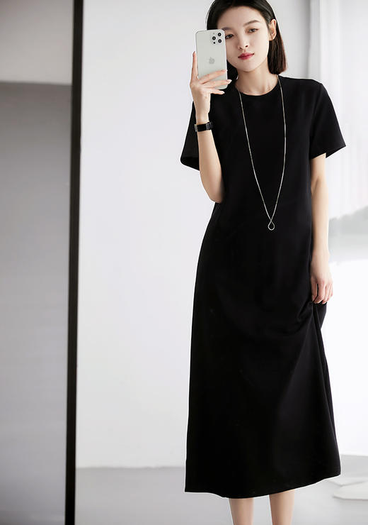 【女神范！99元优雅连衣裙】春夏法式连衣裙 通勤度假两不误 圆领显瘦高级感 商品图10