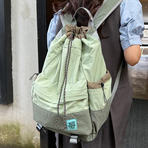 【户外显眼包】椒盐和猫束口抽绳登山包 轻便束口抽绳 防水材质 侧边可放水杯/雨伞 户外登山徒步旅行必备 大容量7747 商品图2