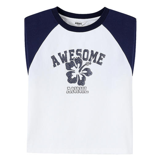 【实体店同款】女童无袖针织衫夏季新款安奈儿童装AG521672 商品图5