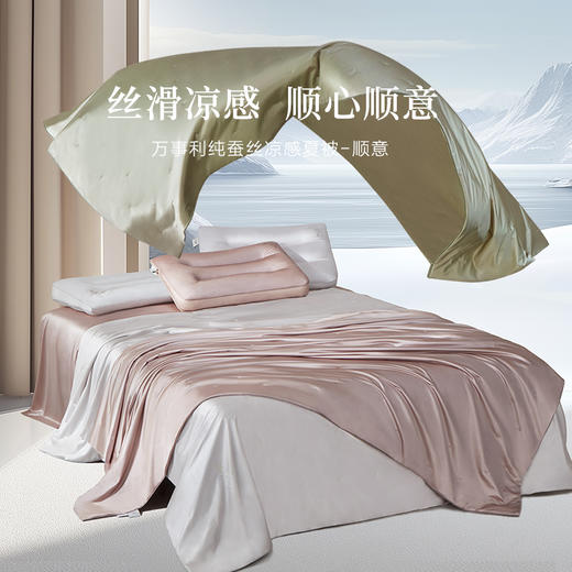 万事利“顺意”纯蚕丝凉感夏被（300g） 商品图0