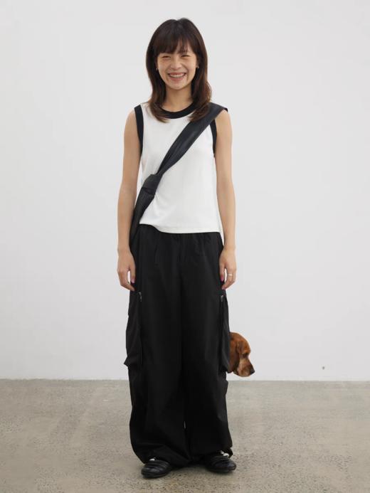 步履不停/5A12033C/拼色背心打底背心 商品图1