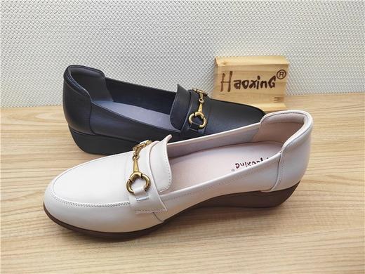 豪行新款23367892真皮时尚休闲低跟女鞋单鞋皮鞋 商品图2