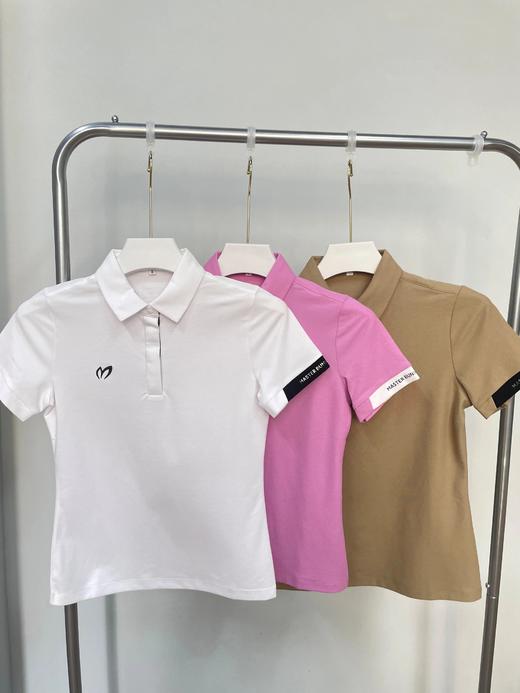 Master Bunny 高尔夫 女士 弹力透气翻领短袖polo领T恤 商品图6