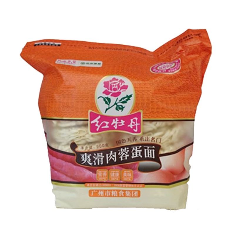 红牡丹爽滑肉蓉蛋面900g