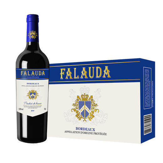 法国进口波尔多AOP法雀传奇珍藏干红葡萄酒750ml*6瓶加赠海马刀 商品图1