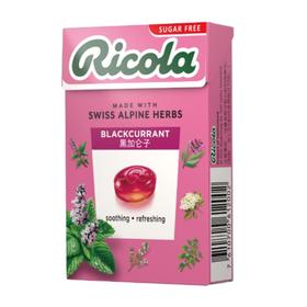 Ricola 利口乐黑加仑子润喉糖(无糖) 40g/盒