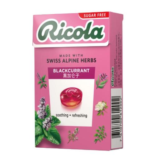 Ricola 利口乐黑加仑子润喉糖(无糖) 40g/盒 商品图0