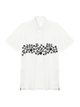 日系原单 高尔夫 男士 Polo衫芙蓉花短袖