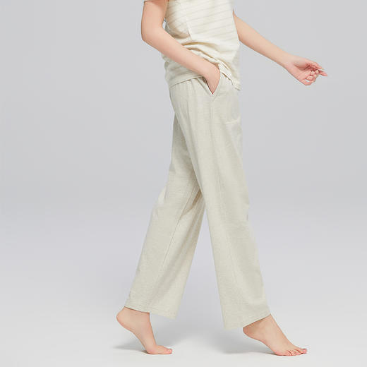 素道有机棉女士夏季薄款家居服 有机认证短袖套装 100%棉长袖长裤 商品图3
